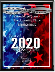 ​KnowledgeQuest voted the best learning center in San Jose 9 years in a row!