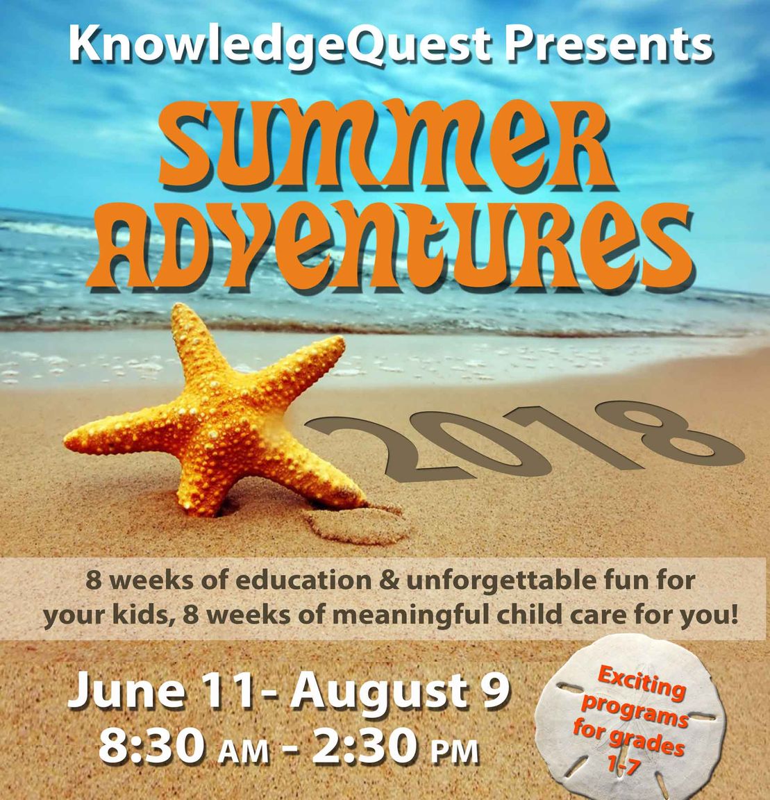 KnowledgeQuest Presents Summer Adventures 2018