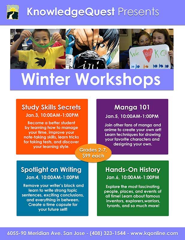 KQ presents - Winter Workshops January
